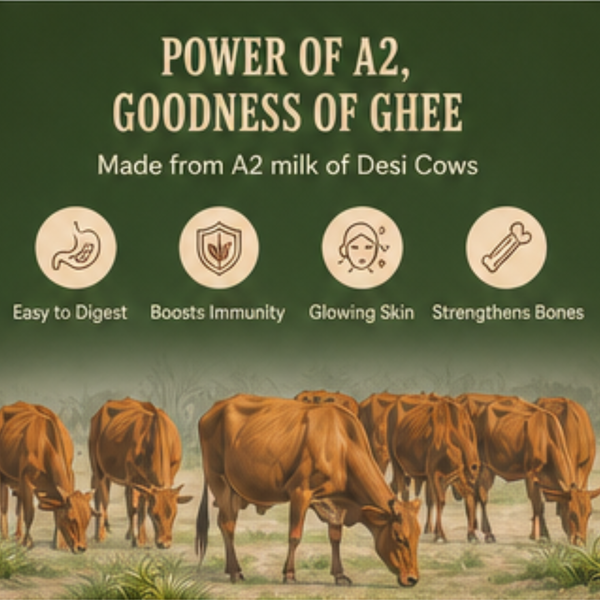 Desi Cow Ghee | 100% Natural & Pure | Traditional Hand-Churned Ghee