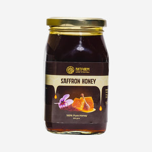 Premium Saffron Honey – 100% Pure Natural Honey Infused with Saffron