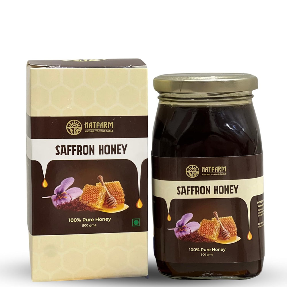 Premium Saffron Honey – 100% Pure Natural Honey Infused with Saffron