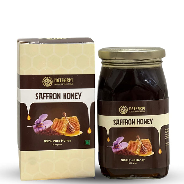 Premium Saffron Honey – 100% Pure Natural Honey Infused with Saffron