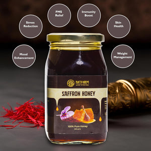 Premium Saffron Honey – 100% Pure Natural Honey Infused with Saffron