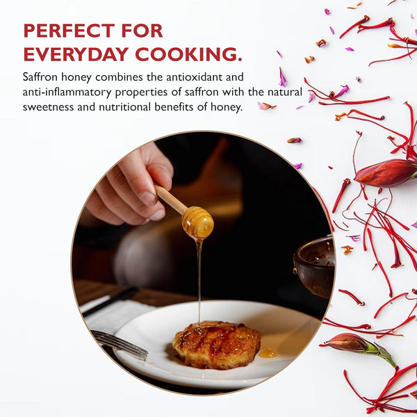Premium Saffron Honey – 100% Pure Natural Honey Infused with Saffron