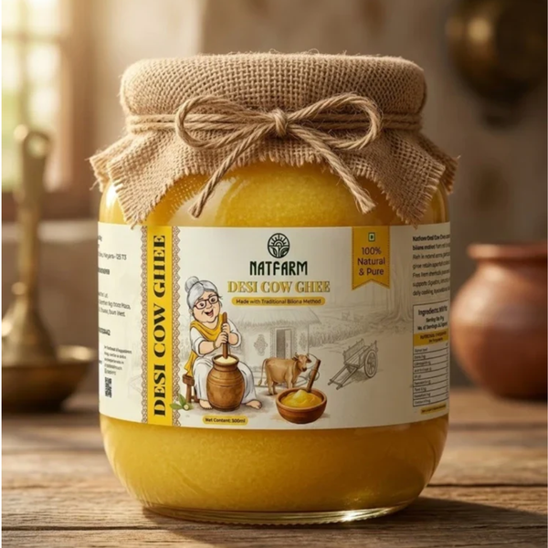 Desi Cow Ghee | 100% Natural & Pure | Traditional Hand-Churned Ghee