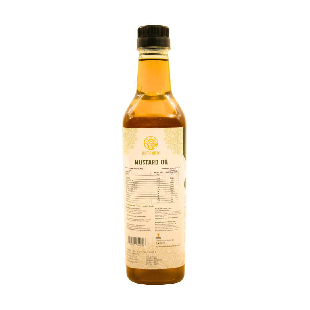 Wood Pressed Yellow Mustard Oil
