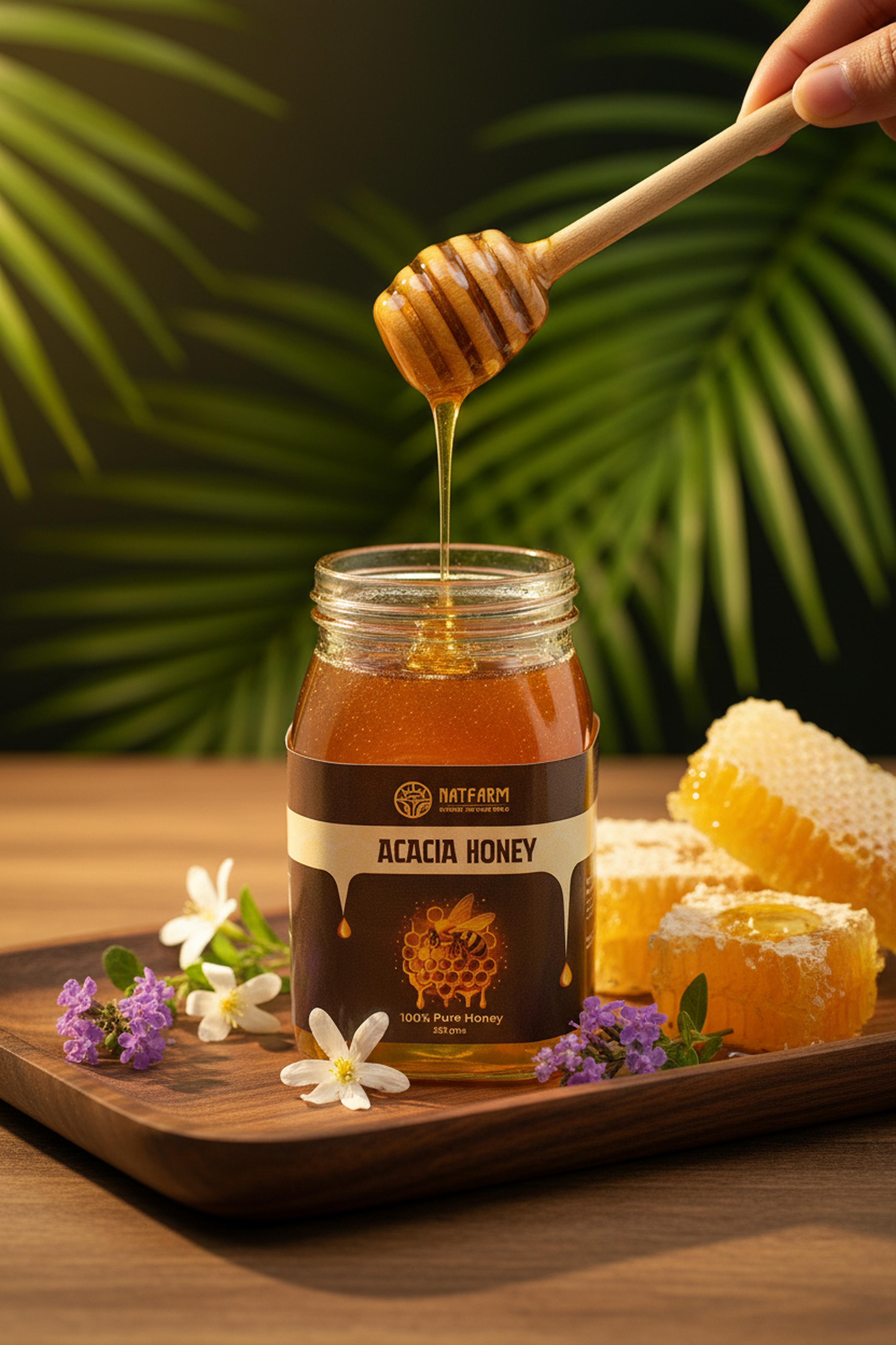 Premium Acacia Honey – 100% Pure Natural Raw Honey